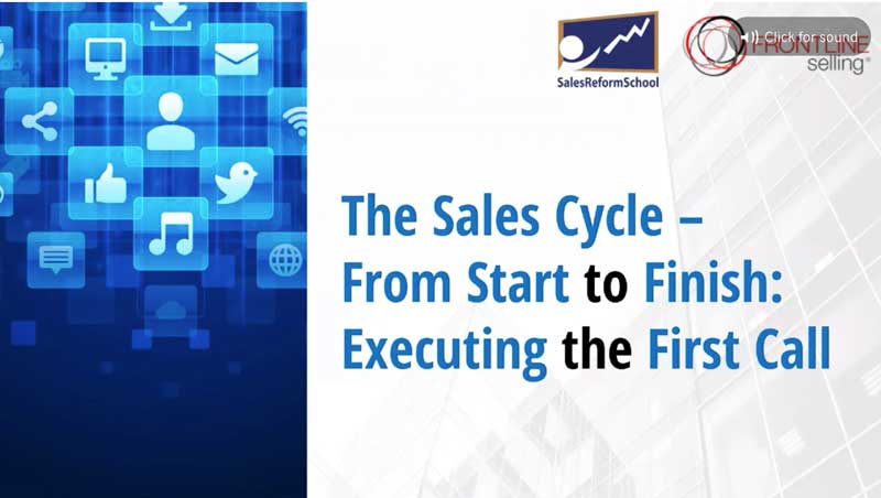 Webinar:  Executing the First Call